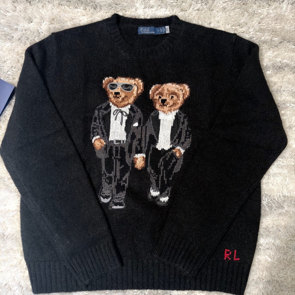 Polo Ralph Lauren The Ralph & Ricky Tuxedo Bear Sweater